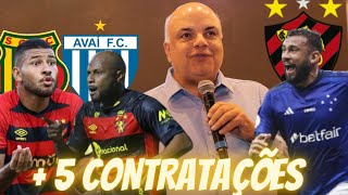 💣5 JOGADORES VÃO CHEGAR NO SPORT ATÉ SEXTA DIZ PRESIDENTE💣RONALDO NO AVAÍ  RENZO FICA [upl. by Assirat421]