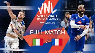 🇮🇹 ITA vs 🇫🇷 FRA  Full Match  Men’s VNL 2022 [upl. by Dimo]