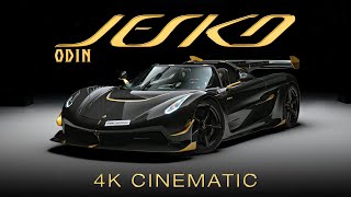 Koenigsegg Jesko Attack quotOdinquot  1600HP Hypercar covered in real GOLD 4K Cinematic [upl. by Quintie]