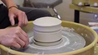 213 Making a Covered JarBox with Texture Lid with HsinChuen Lin [upl. by Kinson]