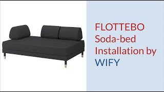 Flottebo Sofa bed installation by WIFY [upl. by Yniffit95]