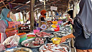 Betong Thailand Morning Market  Pasar Pagi Betong  Halal Foods streetfood [upl. by Scopp]