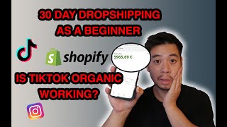 30 Day Beginner Dropshipping Challenge realistic results [upl. by Mariquilla949]