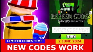 NEW CODES JUNE 1 2024 BANANA EATS ROBLOX  LIMITED CODES TIME [upl. by Mirielle]