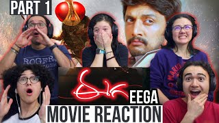 EEGA MOVIE REACTION  Part 1  SS Rajamouli  MaJeliv Indian Reactions  Why cheer for a fly [upl. by Rehpotsirc]