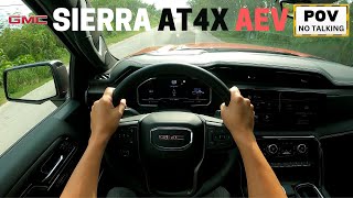 2023 GMC Sierra 1500 AT4X AEV 62 POV Test Drive [upl. by Nye546]