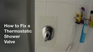 How to Fix a Thermostatic Shower Valve  Faucet [upl. by Inafets]