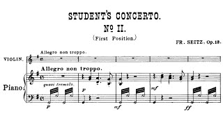 Seitz Student Concerto No2 Op13  Piano Acompanhamento [upl. by Pilloff]