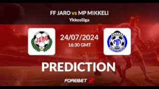 FF Jaro VS MP Mikkelin palloilijat finnish ykkonen live stream [upl. by Zosi433]