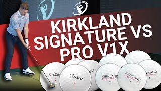 THE BEST VALUE GOLF BALL  Comparing the Kirkland Signature 30 vs Titleist Pro V1x [upl. by Anahsek]