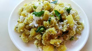 ರುಚಿಯಾದ ಸಿಹಿ ಗೆಣಸಿನ ಉಪ್ಪಿಟ್ಟುGenasina Uppittu Recipe In KannadaSweet potato uppittuSihi Genasu [upl. by Assiram4]