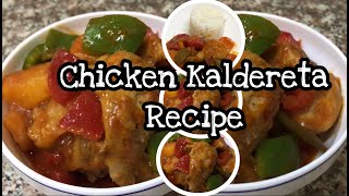 CHICKEN CALDERETAKALDERETANG MANOKEasy Recipe4 Easy Steps [upl. by Dimitri]