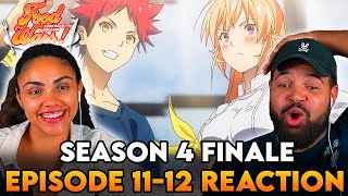 SOMA AND ERINA WIN  Food Wars Season 4 Episode 1112 Reaction [upl. by Oinotnaocram143]