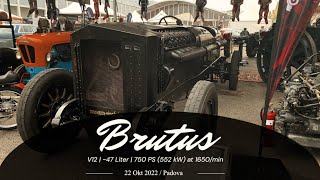 Brutus Museum Sinsheim  47 Liter V12  COLD START  Auto dEpoca Padova  22102022 [upl. by Nollahs]