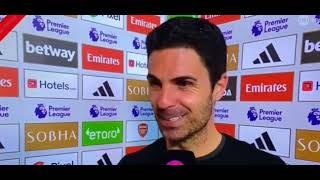 Mikel Arteta Post Match Interview Arsenal vs Bournemouth 30 [upl. by Peggir]