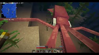 Hunting giant squid in minecraft  Minecraft 1182 [upl. by Fates279]