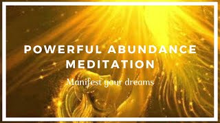 Powerful Abundance Meditation  Manifest Your Dreams [upl. by Jenica]