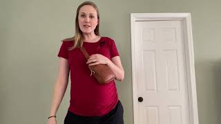 Review of the Vantamo Crossbody Bag RFID Blocking Vegan Leather Sling Bag with AntiPickpocket Clip [upl. by Dalila]