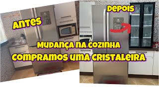 Mudanças na Cozinha  Compramos uma Cristaleira 🥰 Compartilhei Tudo com Vcs [upl. by Rozina]