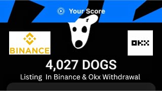 DOGS Coin Binance Listing Confirmed 🚀  Exclusive DOGS Coin Airdrop on Telegram 🔥 [upl. by Shelman636]