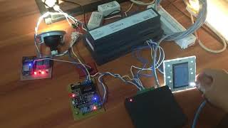 Philips Dynalite extra relay from esp8266 controler with dynet protocol RS485 and support mqtt [upl. by Ilaire855]