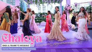 Chaleya  Rhea amp Frankys Wedding Dance Performance  Ring Ceremony [upl. by Funk243]