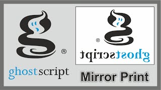 Ghostscript Tutorial  How to print mirror image from any windows computer using ghostscript [upl. by Ailgna314]