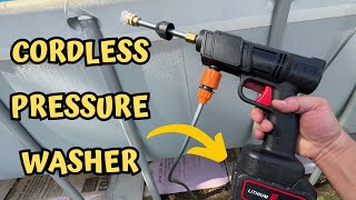 Quick Review of Cordless Pressure Washer 48V Battery Powered [upl. by Helge646]