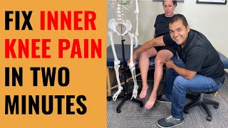 How To Fix Inner Knee Pain In 2 Minutes [upl. by Holna877]