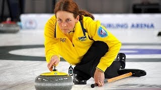 CURLING CANSWE WCF World Mixed Doubles Chp 2014  Group B [upl. by Olzsal593]