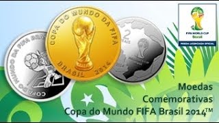 Banco Central do Brasil lança as moedas comemorativas oficiais da Copa do Mundo FIFA Brasil 2014 [upl. by Mas121]