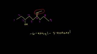 Alcohol nomenclature  Alcohols ethers epoxides sulfides  Organic chemistry  Khan Academy [upl. by Eiuol973]