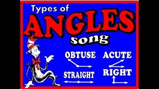 Types of ANGLES  song that shows 4 types of angles [upl. by Raknahs]