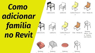 Como adicionar família no Revit [upl. by Einnej]