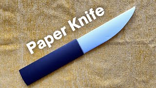 How To Make Paper Knife  Easy Origami Paper Knife [upl. by Phox]