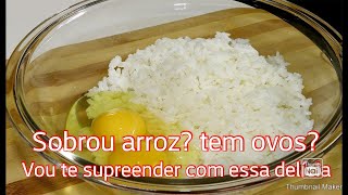 SOBROU ARROZ TEM OVO EM CASA ALMOÇO PRONTO EM MENOS DE 10 MINUTOS😱 CassiaSantos [upl. by Ray275]