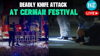 LIVE  Knife Attack At Germanys Solingen Festival Several Killed And Injured Suspect At Large [upl. by Evannia573]