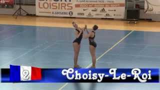 Twirling Bâton Médaille dargent N2 duo sénior Choisy le Roi [upl. by Lind]