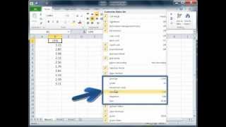 Excel Statistics  Mean Average Min Max Sum Quick Method [upl. by Aholah155]