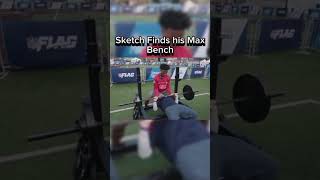 Sketch finds his max Bench 🤯 shorts clips [upl. by Atrim631]