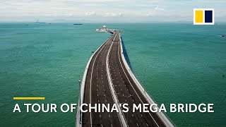 A tour of the Hong Kong–Zhuhai–Macau mega bridge [upl. by Ainnos922]