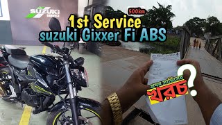 প্রথম সার্ভিস দিয়ে ফেললাম FIRST OFFICIAL SERVICE SUZUKI GIXXER FI ABSsuzuki suzukibangladesh [upl. by Dnomra]