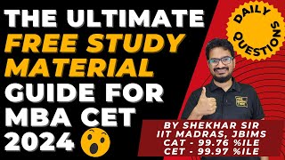 The Ultimate Free Study Material Guide  The Bodhi Tree  MBA CET  By Shekhar Sir  JBIMS Alumnus [upl. by Damita542]