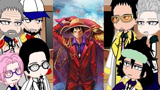 👒 Marines react to Mugiwara  Straw Hat Crew Luffy  👒 Gacha Club 👒 One Piece react Compilati [upl. by Zeph]