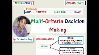 Multi Criteria Decision Making and TOPSIS Method [upl. by Silin]