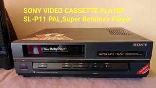 Review Test Player Betamax SLP11 [upl. by Arykahs]