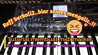 quotRoland EA7 Midi Marker How toTutorialquot with english subtitles by Wisnu Himawan [upl. by Naletak]