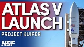 LAUNCH Amazon Project Kuiper Protoflight aboard ULA Atlas V 501 [upl. by Ettezus438]