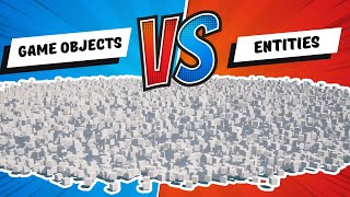 Unity Game Objects vs Entities performance benchmark [upl. by Eeldivad]