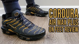 Nike Air Max Plus Cordura Black Wheat On Feet Review D06700 001 [upl. by Pudendas]